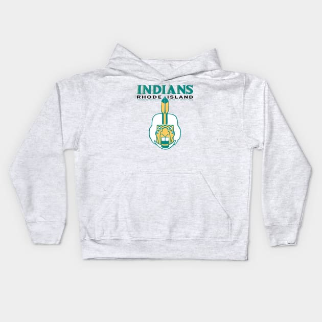 Defunct Rhode Island Indians Continental Football League 1965 Kids Hoodie by LocalZonly